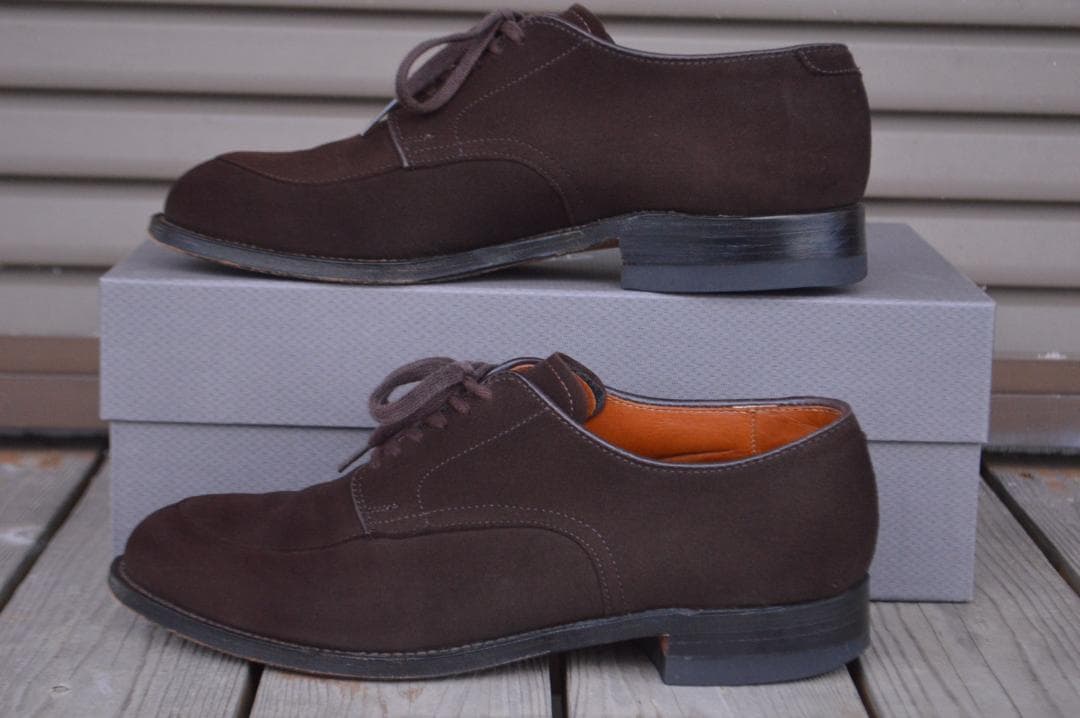 美品　ALDEN　Vチップ　6.5D　ダークブラウン　モディファイドラスト