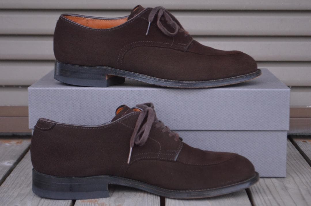 美品　ALDEN　Vチップ　6.5D　ダークブラウン　モディファイドラスト