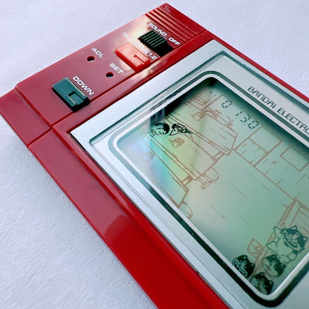 希少✨バンダイ じゃりン子チエ ゲームウォッチ 昭和レトロ 箱、取説、袋付