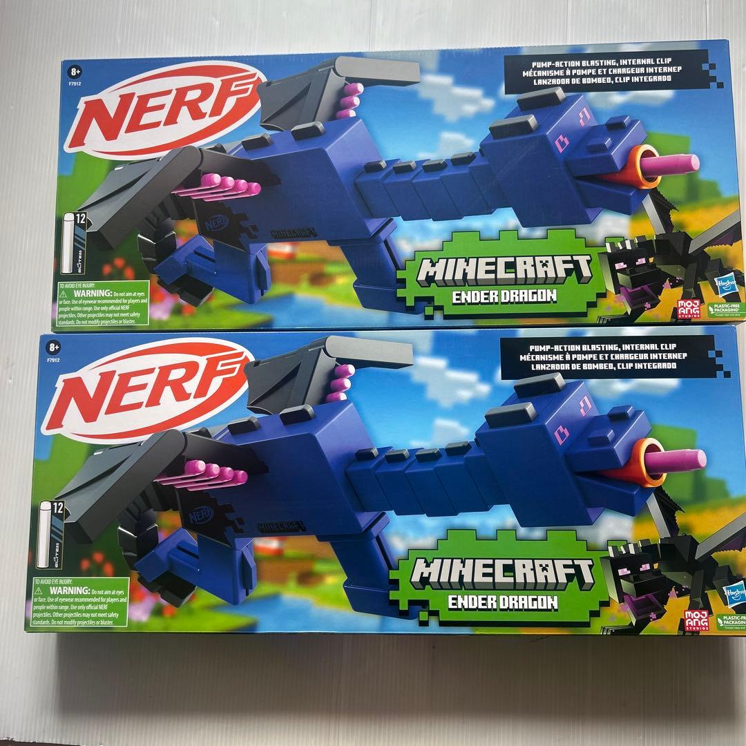新品2箱⭐️x'masお誕生日兄弟マインクラフト　エンダーマン　ナーフ銃おもちゃ Amazon.co.jp: ナーフ マインクラフト Minecraft ENDER DRAGON
