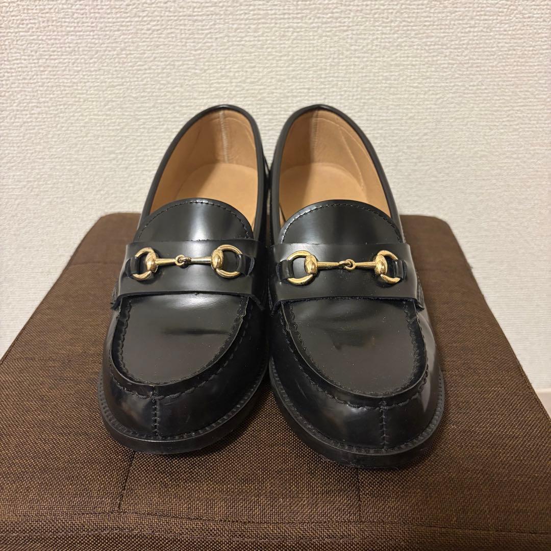 HARUTA ビットローファー ヒール付き　23.5cm