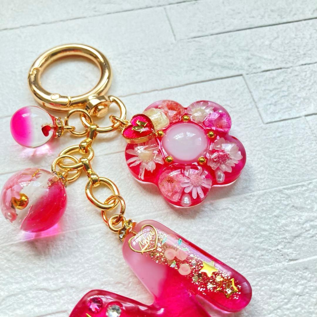 メロちゃん様専用ページ 名入れチャーム レジンキーホルダー 5点 メロ