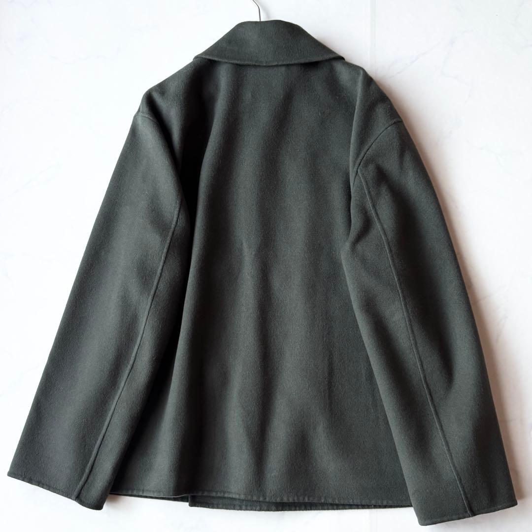 極美品✨セオリー ダブルブレストPコート カシミヤ混 ダブルフェイス