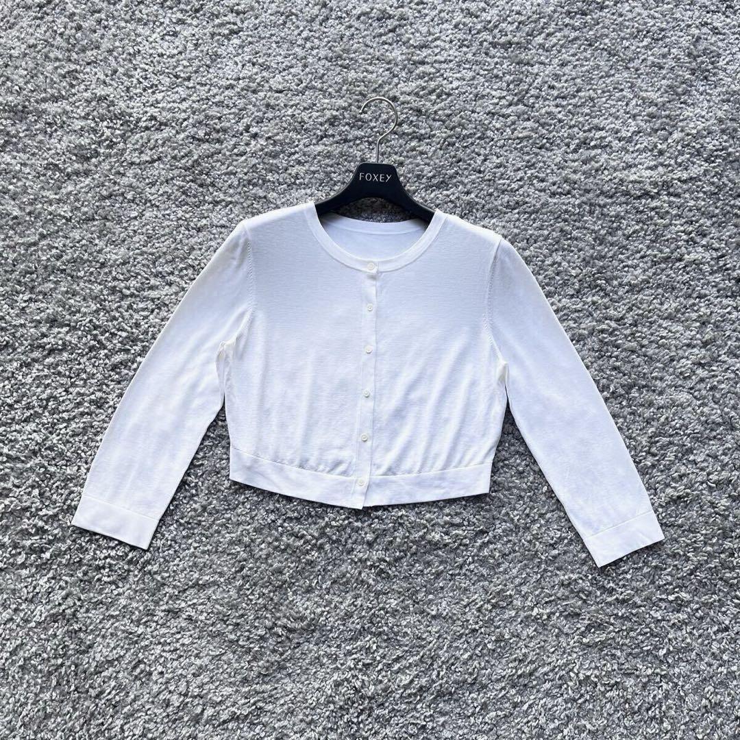 フォクシー 38 ホワイト アッパースタンダードカーディガン - メルカリ