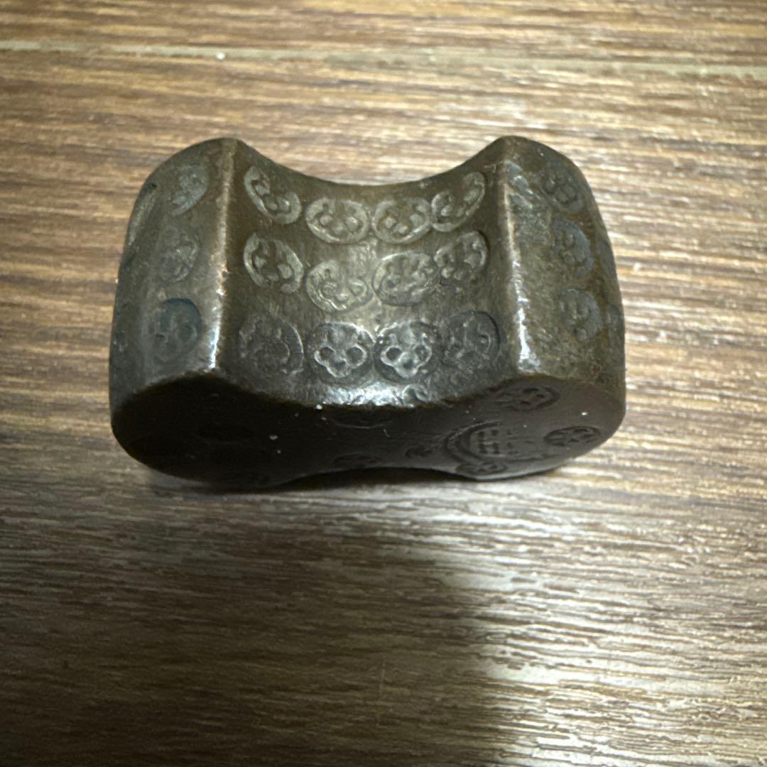 江戸時代 後藤分銅四両 両替商 天秤の錘 骨董品古美術 アンティーク74g