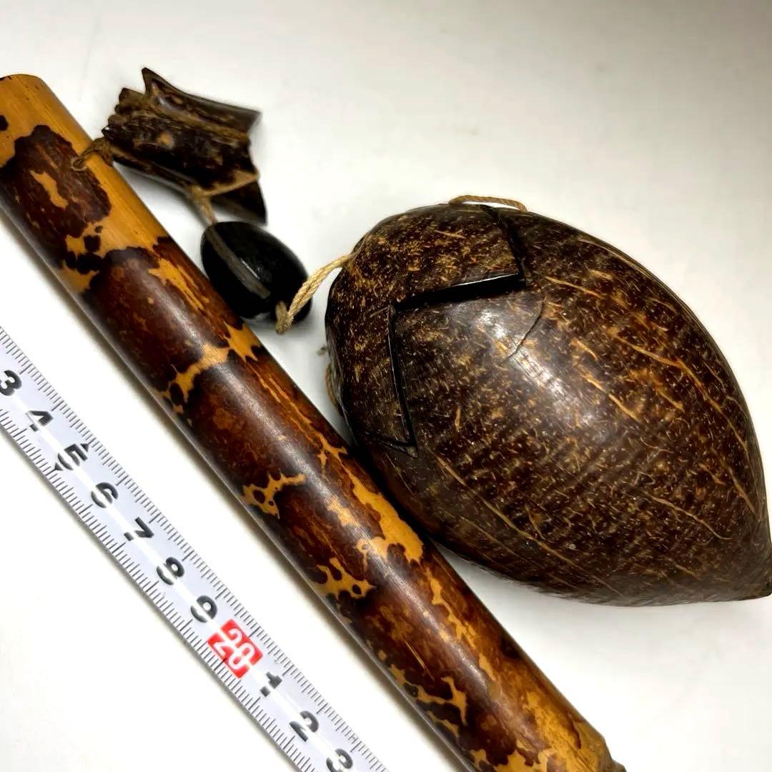 専用　江戸時代　斑竹タバコ入　115g 東Y7-1202⑧タサオ 極上磨きたばこ入れ（蓋付）角 ツメ付【現品限り】煙草 祭り