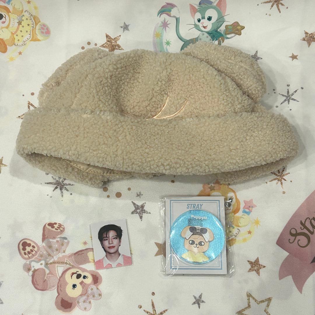 straykids パピーム スンミン 帽子 ボアキャップ クリップ - メルカリ