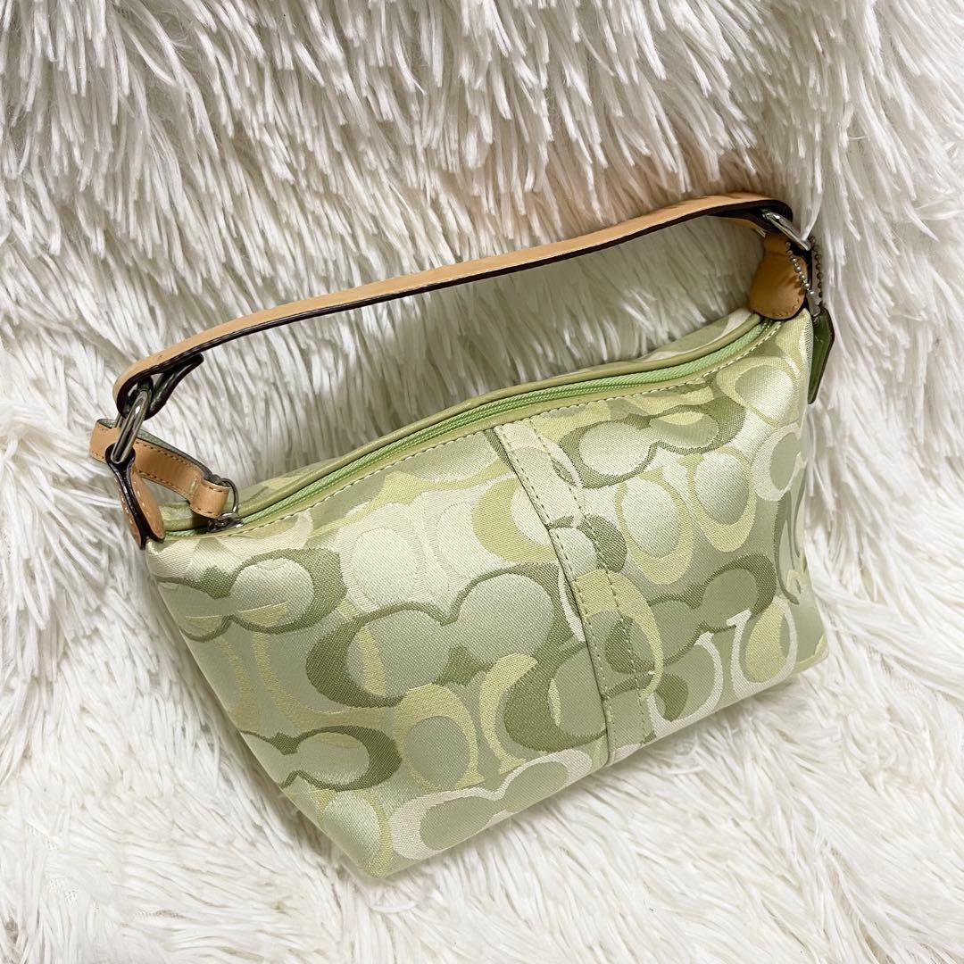 希少カラー コーチ coach シグネチャー 黄緑 アクセサリーポーチ　バッグ 楽天市場】【バッグ】COACH コーチ シグネチャー ショルダーバッグ
