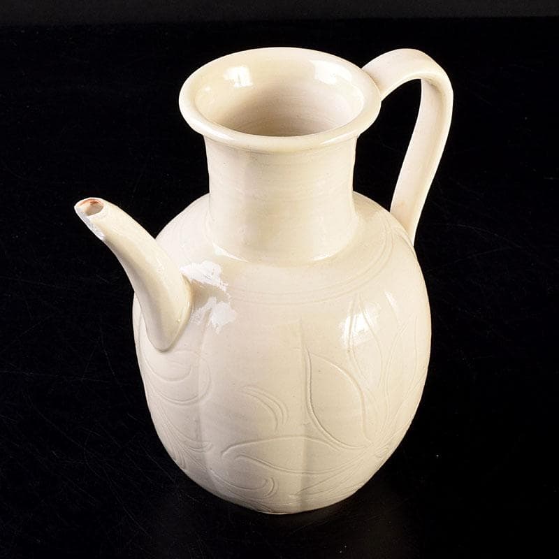 中国 徳化窯白磁 刻花文 水注瓶 C 6903 - メルカリ