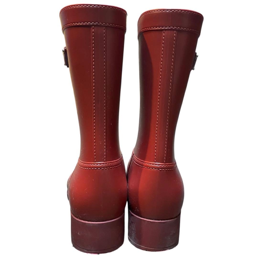Prada プラダ レインブーツ バーガンディ ラバーブーツ
