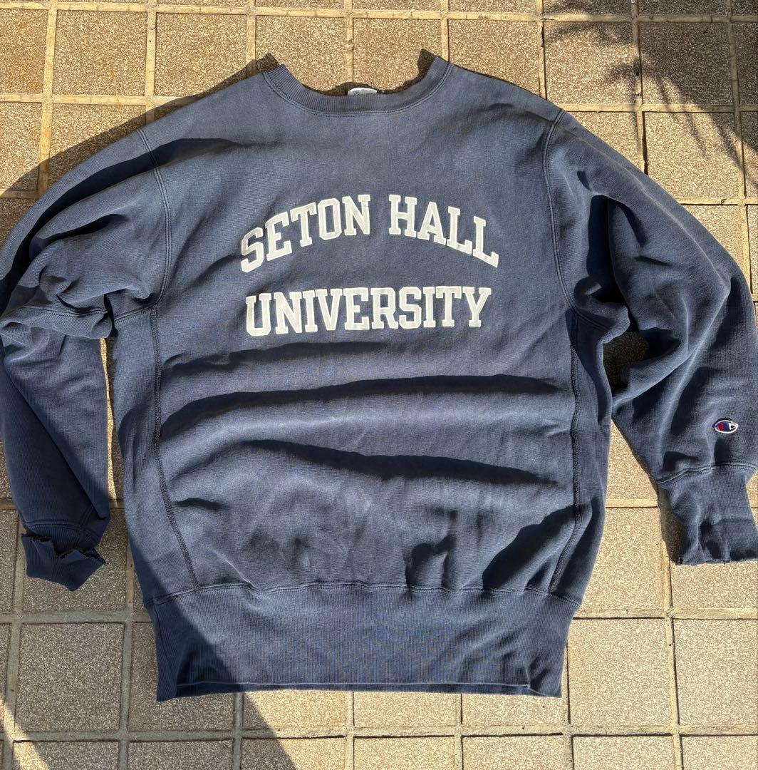 トップス Champion reverse weave 90s Vintage 90's Champion Reverse Weave Sweatshirt Men's XL Navy Blue