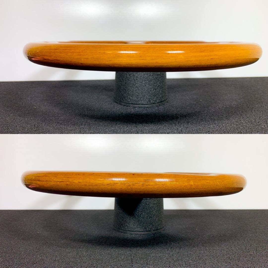 良品 モモ ウッドステアリング 36.5φ 94年製 ホーンボタン＆ネジ6本付き