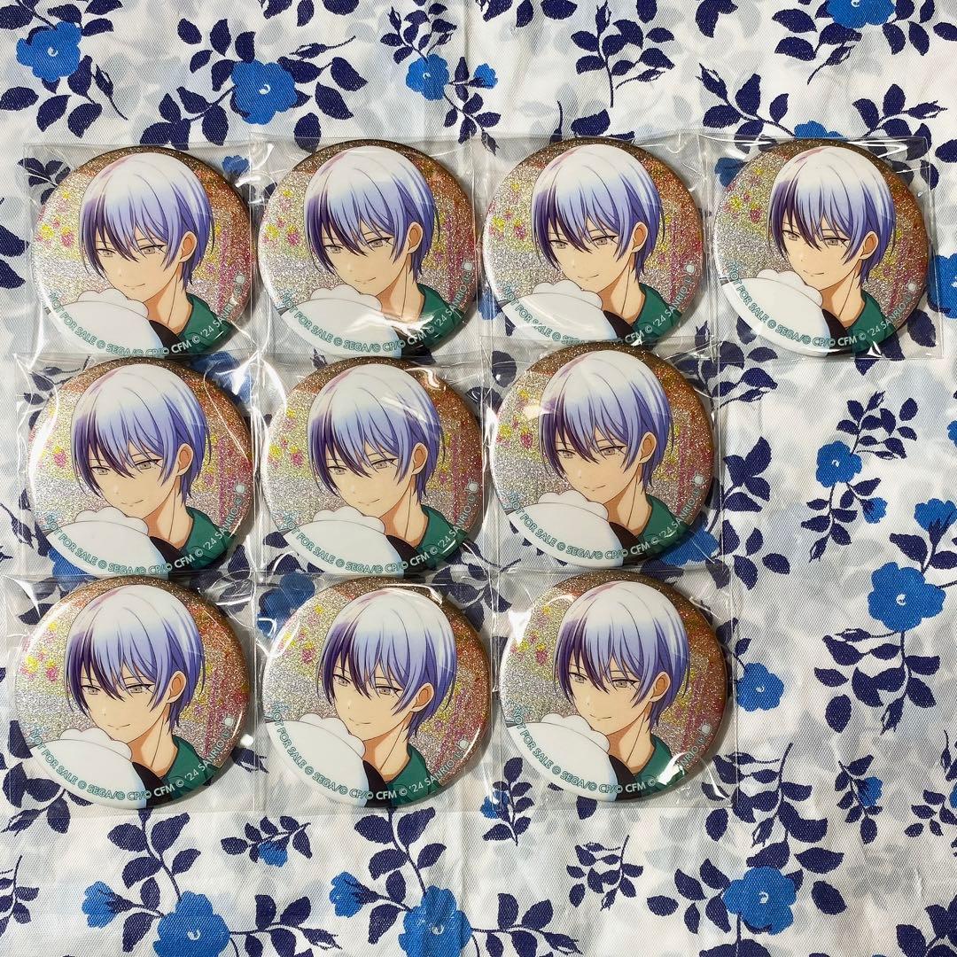 プロセカ サンリオ 青柳冬弥 特典 グリ缶 プロセカ サンリオ カラパレ 特典 グリッター缶バッジ 青柳冬弥