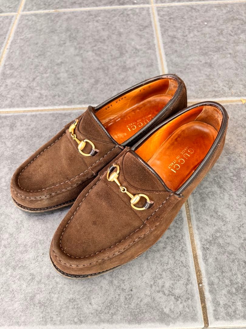 GUCCI ブラウン ビットローファー 7 1/2 - メルカリ