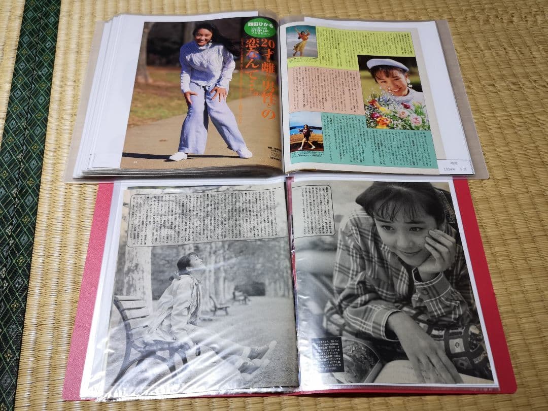 西田ひかる(1冊200円計算)162冊分420ページ切り抜きしファイリング済み
