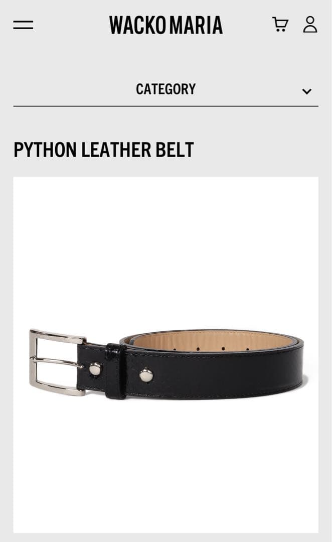 【Messiah】WACKO MARIA LEATHER BELT WACKO MARIA (ワコマリア)】 レザーベルト│WACKO MARIA（ワコマリア