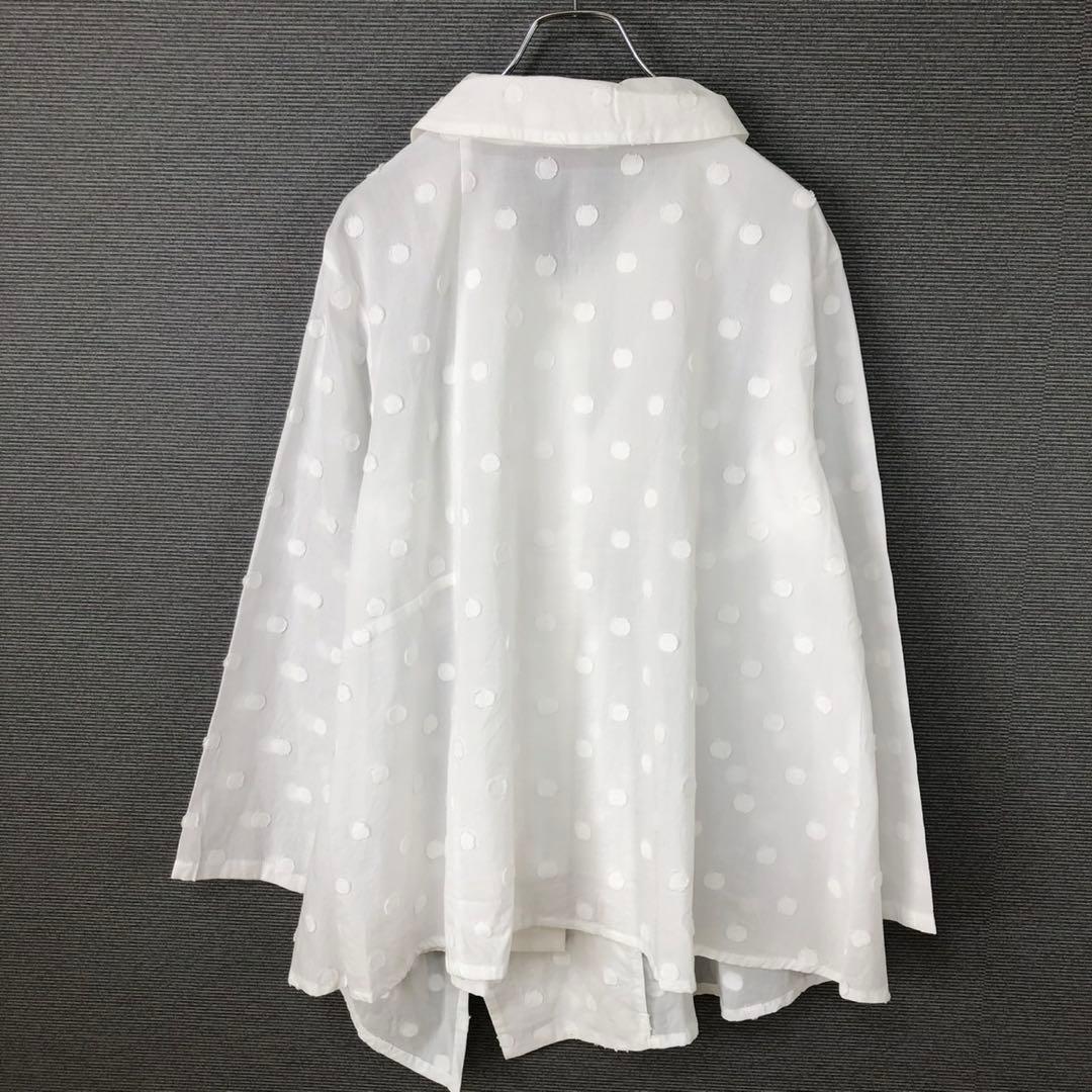 未使用】センソユニコ 慈雨 ジウ コットン ドット柄ジャガード
