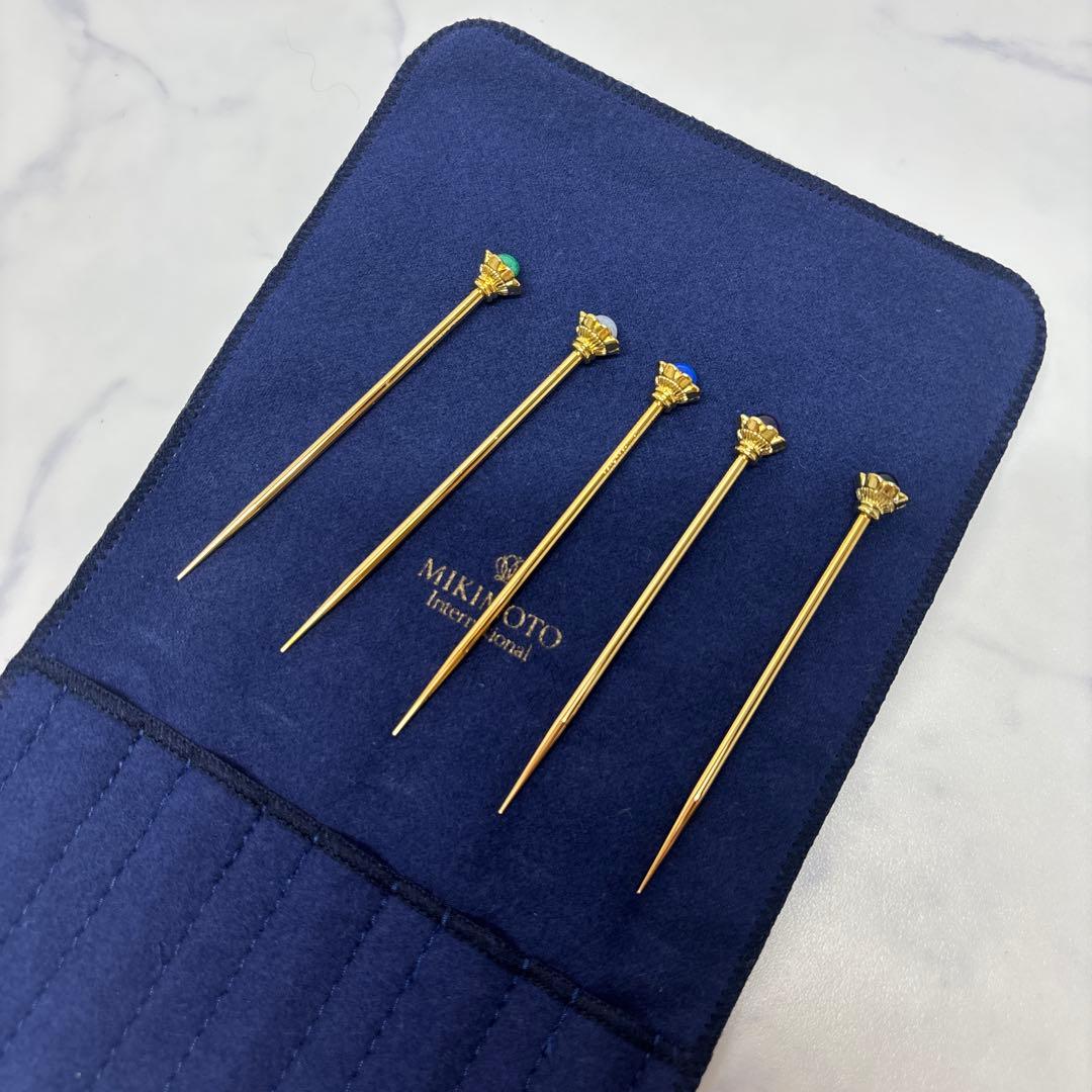 0401 ミキモト 半貴石 フルーツピック 希少 未使用 ※値下げ不可