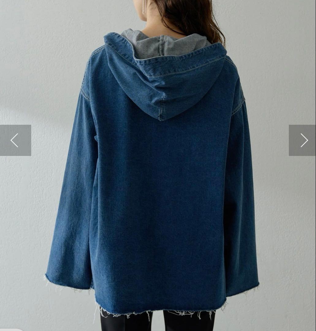 極美品ウィムガゼットインフルエンサーコラボデニムフーディー2025定価