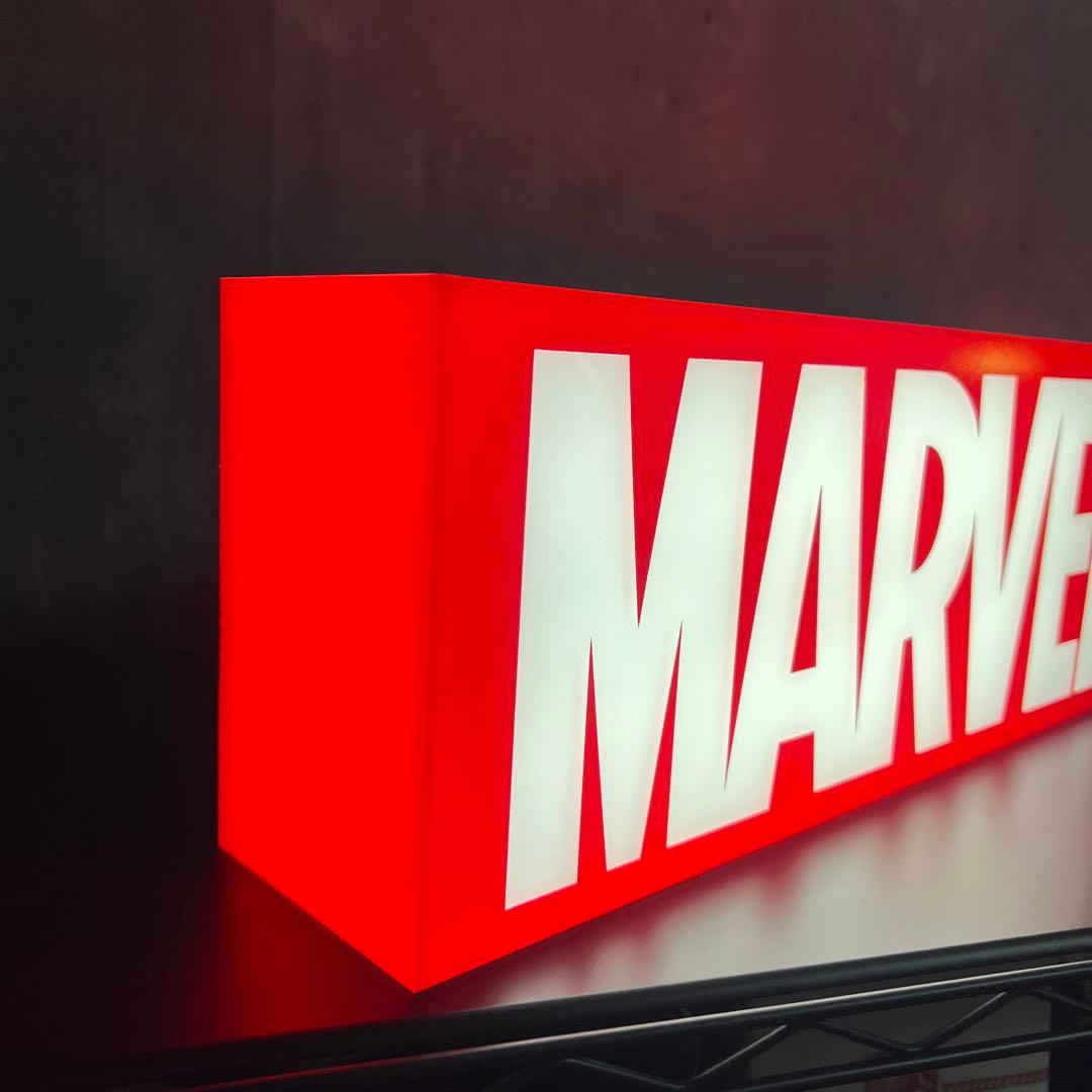 マーベル ロゴ ライトボックス - メルカリ