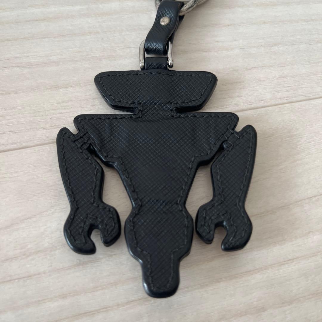 PRADA ロボット レザーキーホルダー