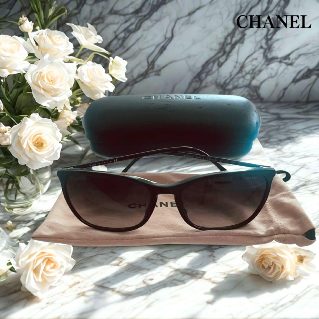 CHANEL ココマーク　キャットアイサングラス シャネルブラック CHANEL（シャネル） 未使用 眼鏡 サングラス ココマーク デモレンズ