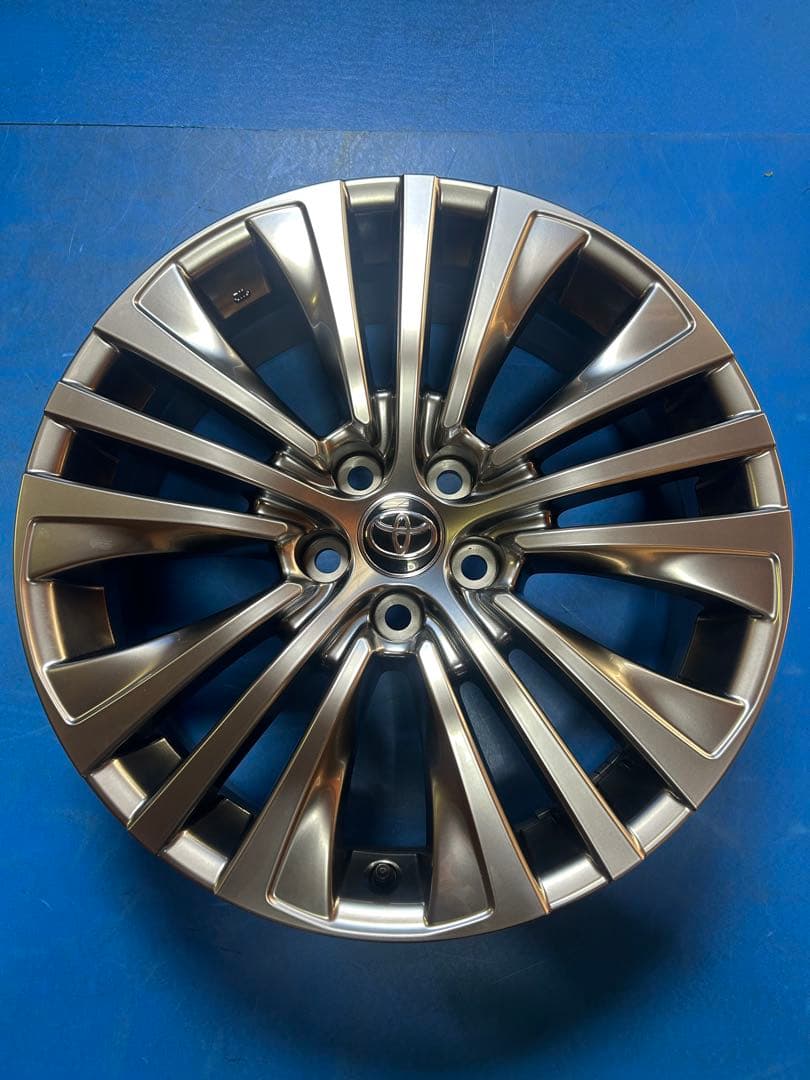 ハリアー　新車外し　純正　アルミホイール　19インチ　Z　1本　2 新車外し品】トヨタ 80 ハリアーZ 純正 19in 7J +35 PCD114.3 4本