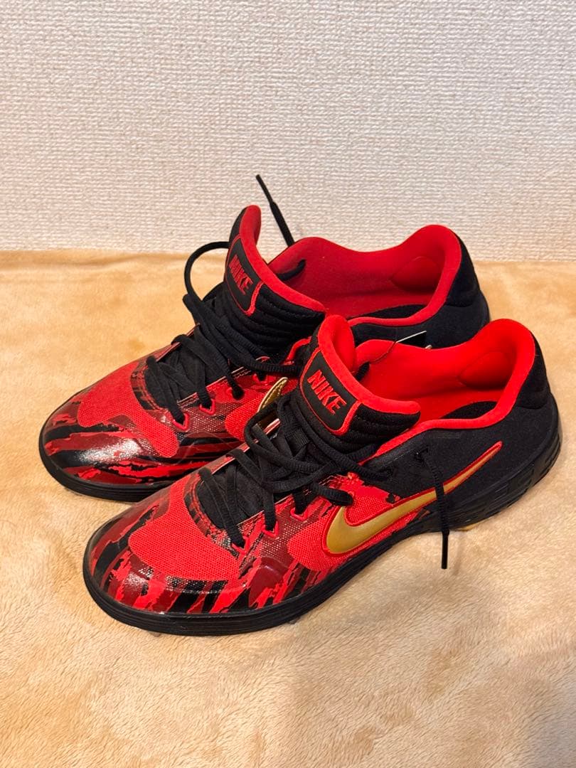 NIKE カスタムオーダー スパイク レッド×ブラック／新品未使用（箱なし） 最新☆サッカースパイク☆Nike Phantom GX Elite☆お早めに！ (Nike