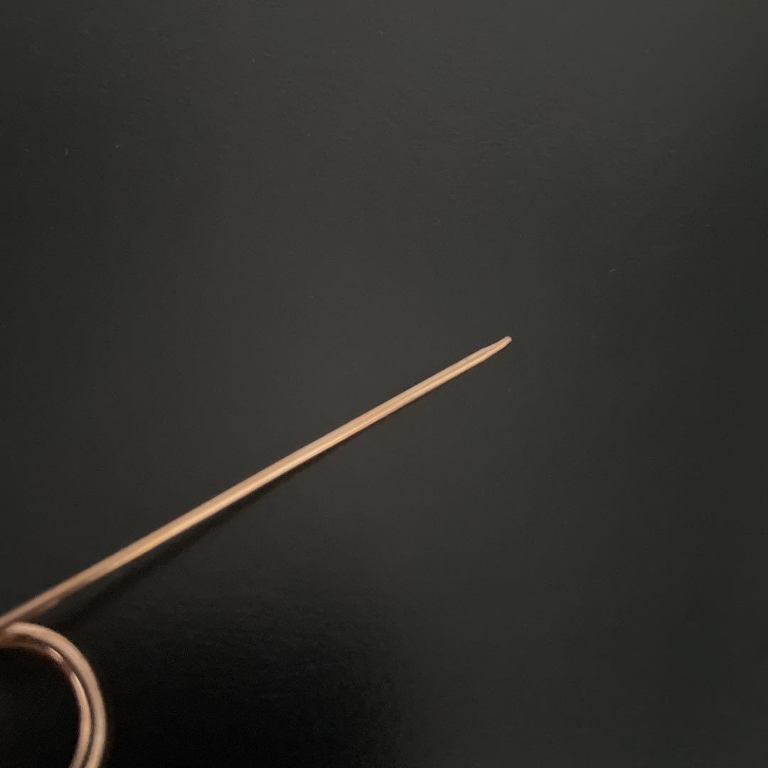 良品 オールド ロエベ アナグラムモチーフ ブローチ メタル ピンク