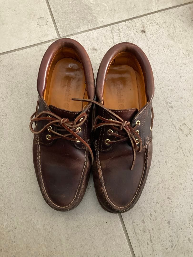 Timberland デッキシューズ 27.5cm 3eye ブラウン　モカシン