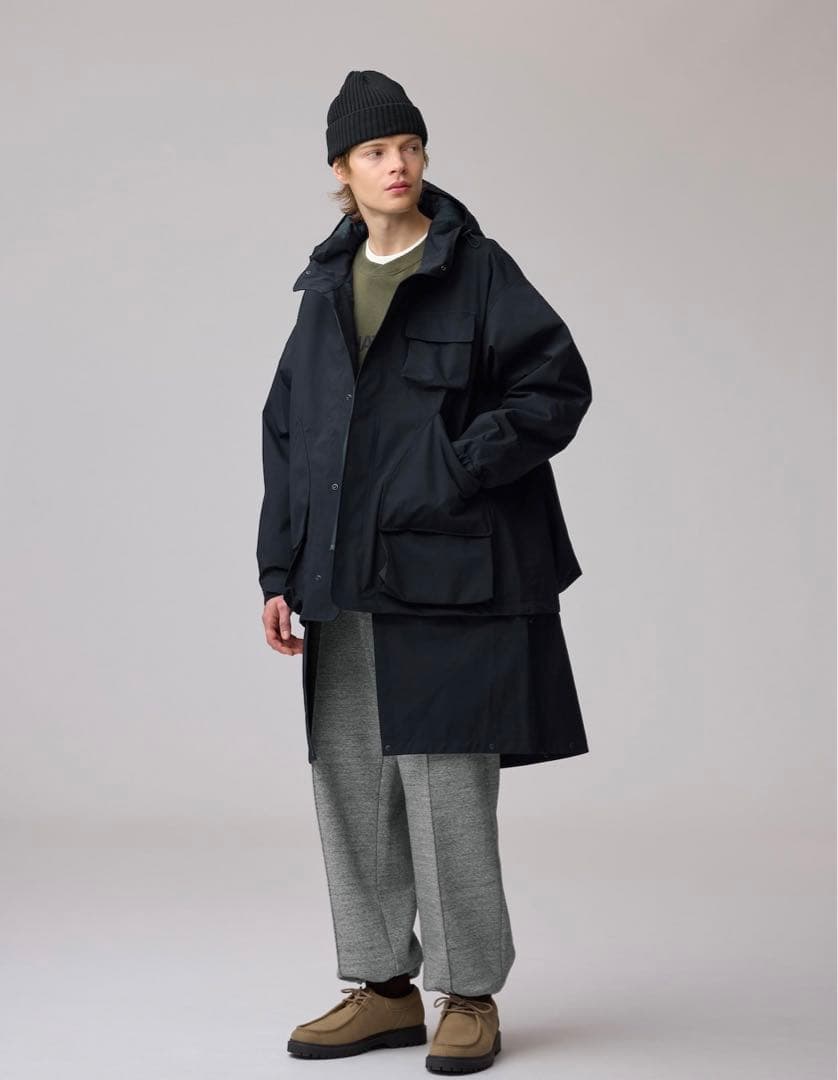 GU× ENGINEEREDGARMENTS シェルパーカ ユーティリティ L