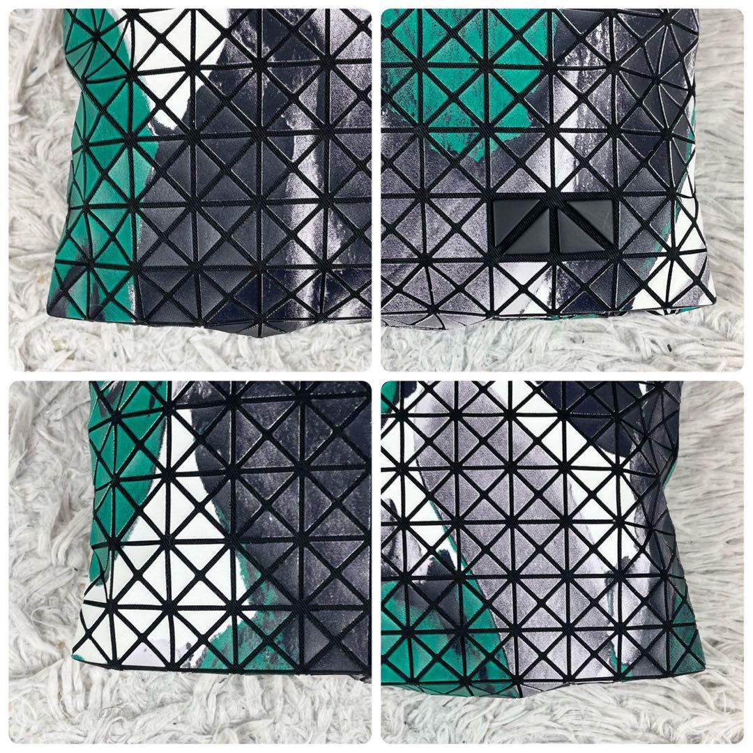 極美品 バオバオイッセイミヤケ レザー ショルダーバッグ バイカラー