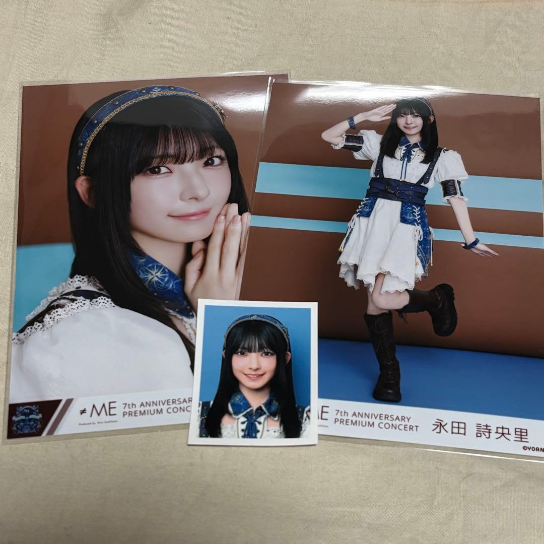 ≠ME ノイミー 永田詩央里 生写真 ヨリ ヒキ ID フォト ステッカー