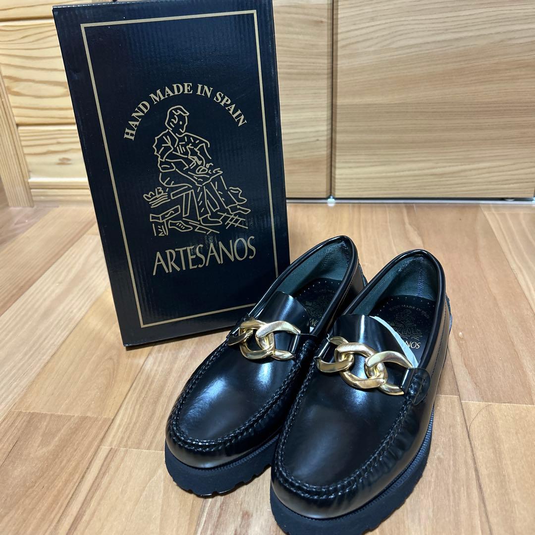 ARTESANOS♡チェーンローファー ARTESANOS｜アルテサノス コインローファー No.600 - hana shoes & co