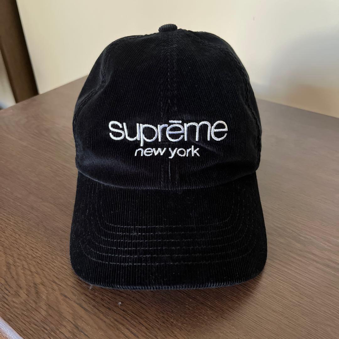 帽子 Supreme GORETEX Classic Logo 6Panel 21FW FW21 Supreme GORETEX corduroy Classic Logo 6-panel black water