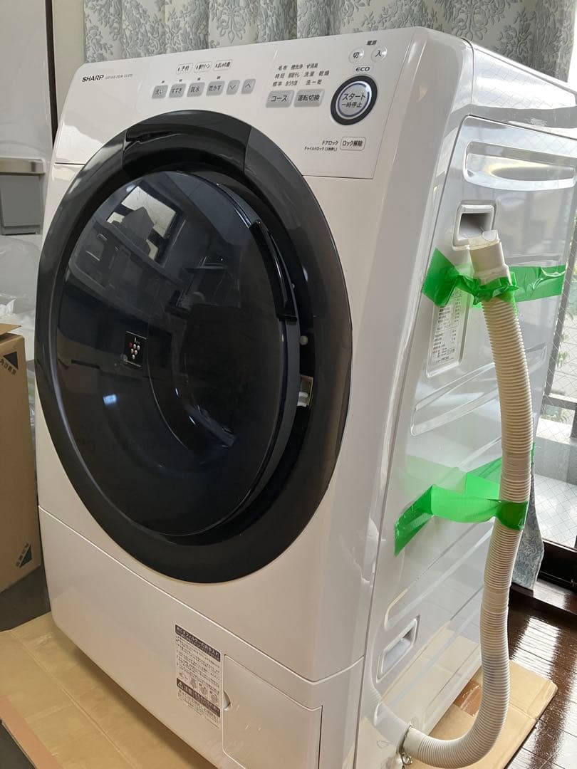 シャープ ES-S7D-WL ドラム式洗濯乾燥機 2019年製 ES-S7B-WL ドラム式洗濯乾燥機 ホワイト系 [洗濯7.0kg /乾燥3.5kg
