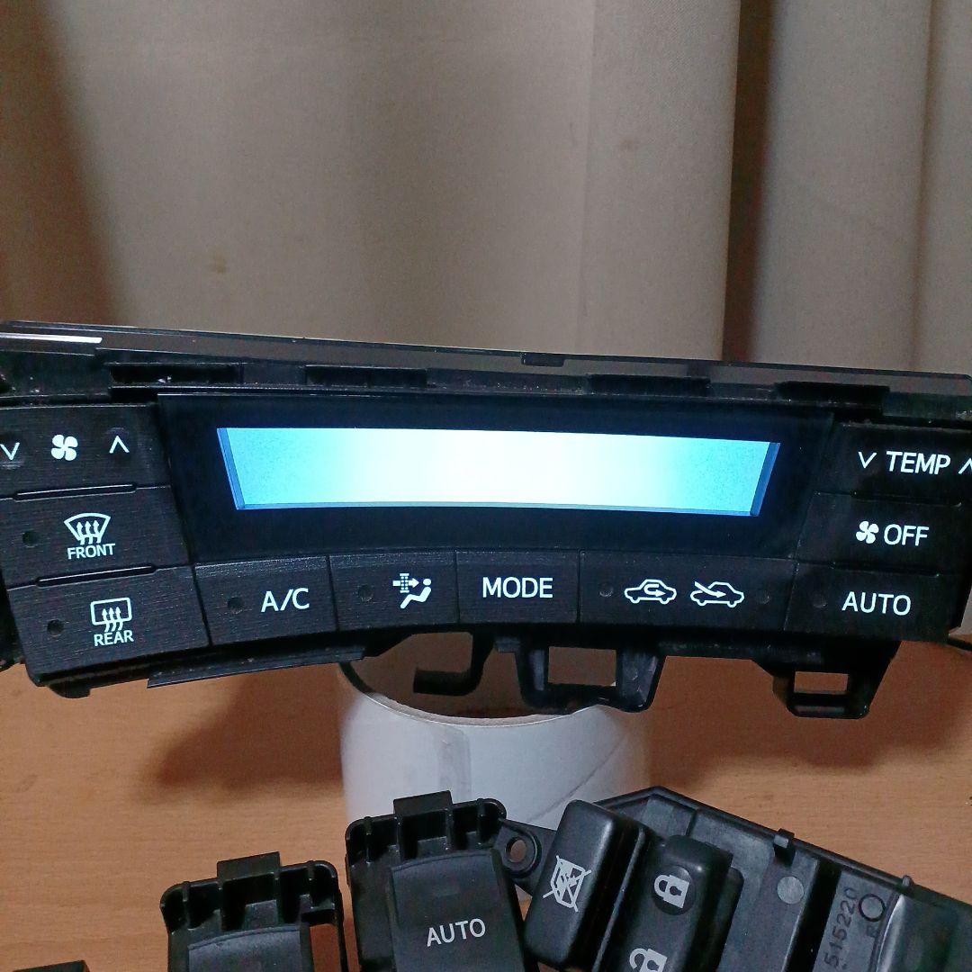 ❗️ブルーグラデーション❗️30プリウス前期 エアコン PWスイッチセット
