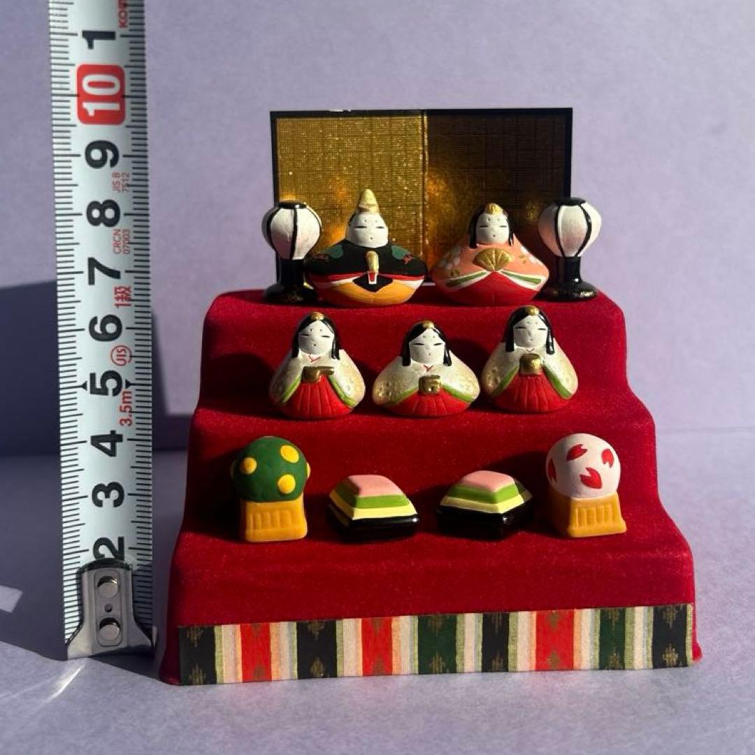 豆雛 薬師窯 段飾り ひな祭り 桃の節句