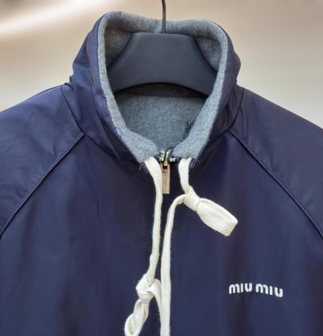 MIU MIU 25SS リバーシブル フリースジャケット - メルカリ