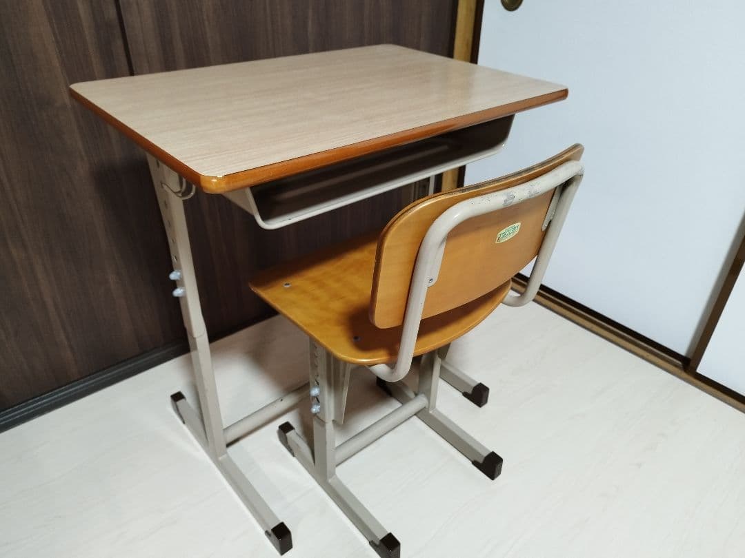 高さ調整可能 学習机 椅子セット 引き出し付き ミハラ 美品 アウトレット】学習机 学習デスク 勉強机 椅子セット 高さ調整可能