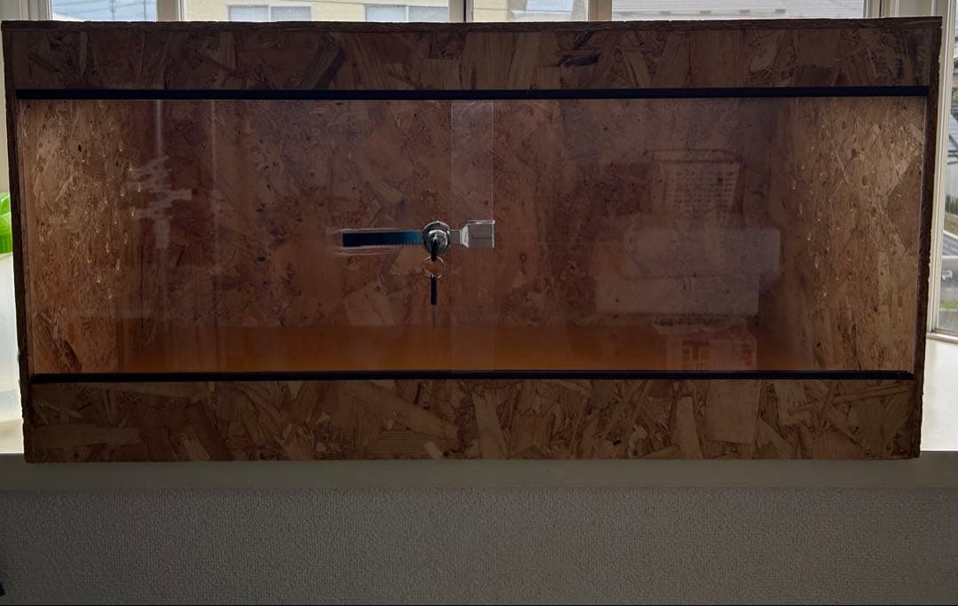 大型爬虫類飼育ケージ 木製 OSBボード製 受注生産】POPCORN LELE 爬虫類木製ケージ 幅800×奥行400×高さ400mm