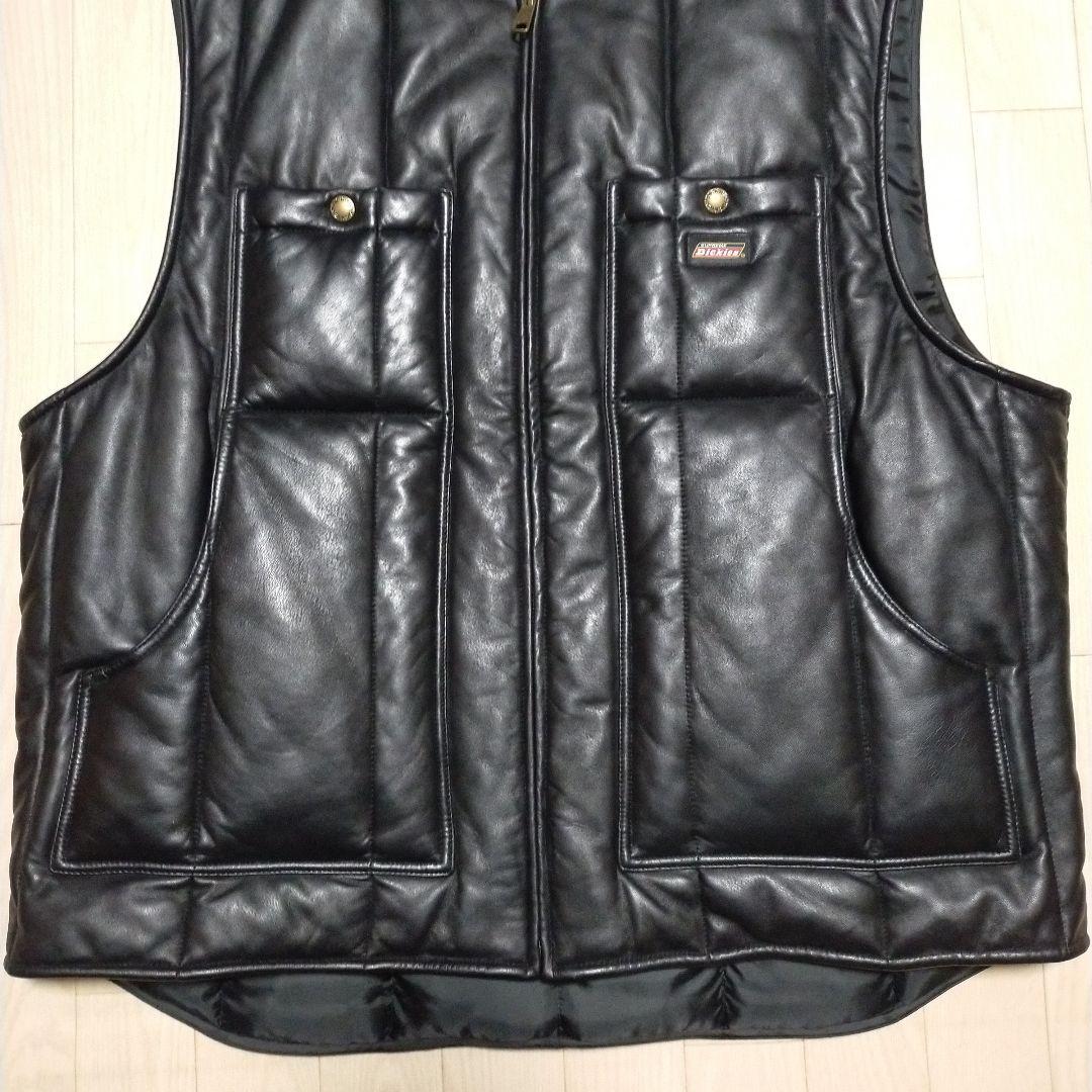 美品 Supreme × Dickies コラボコレクション レザーワークベスト