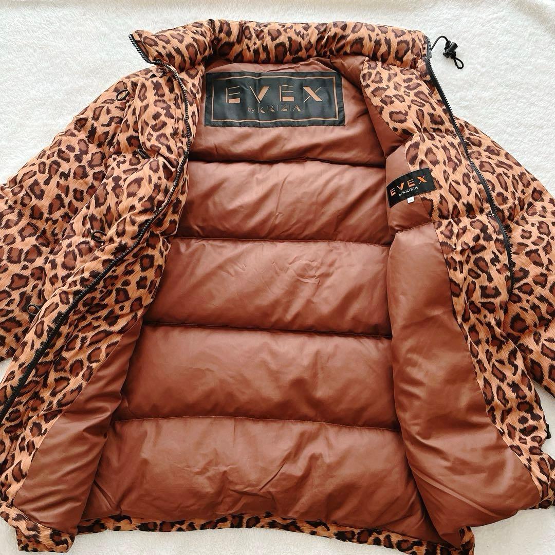 EVEX by KRIZIA ダウン 豹柄 レオパード L ゆったり y2k - メルカリ