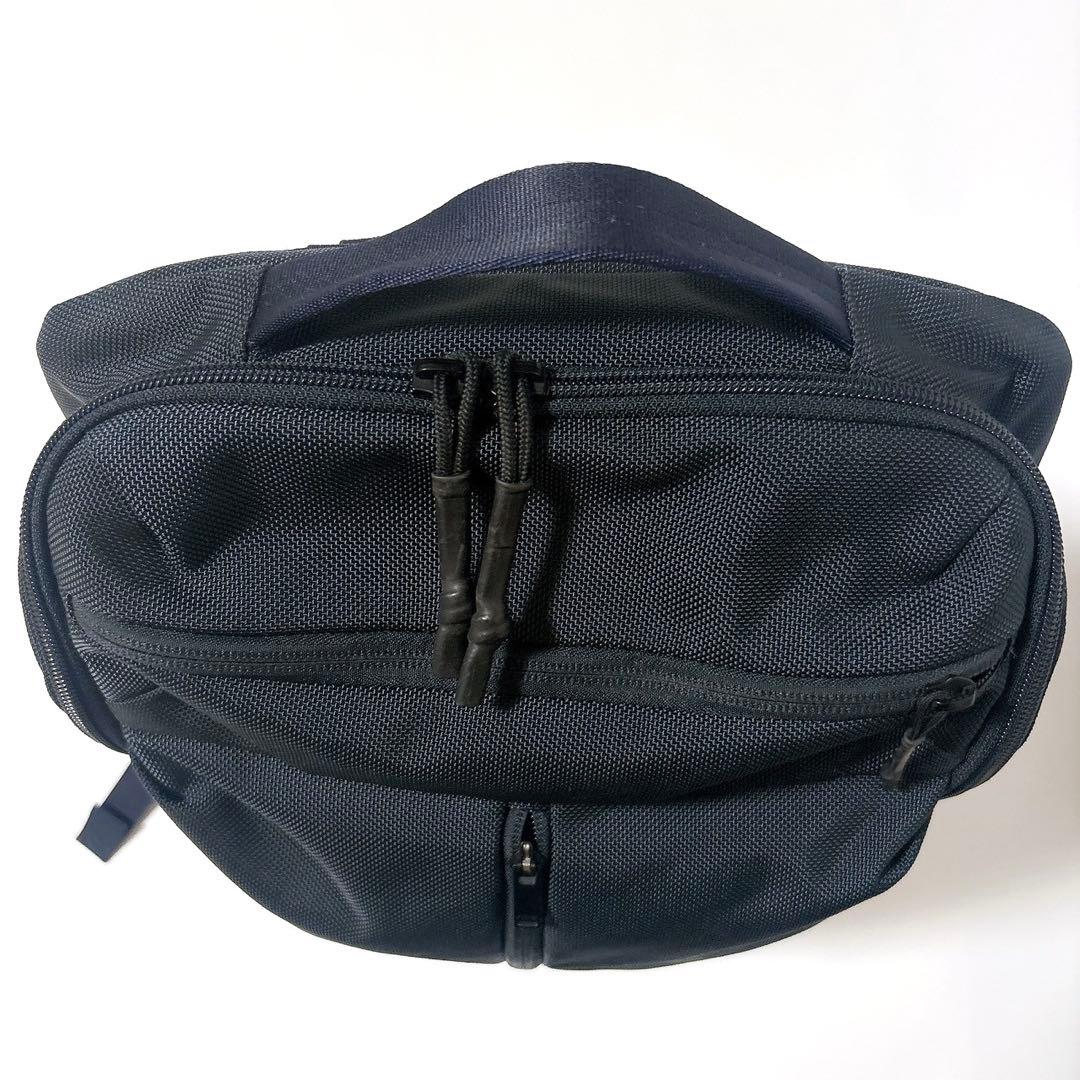 《美品》ポーター UPSIDE 3WAY BRIEFCASE リュック ネイビー