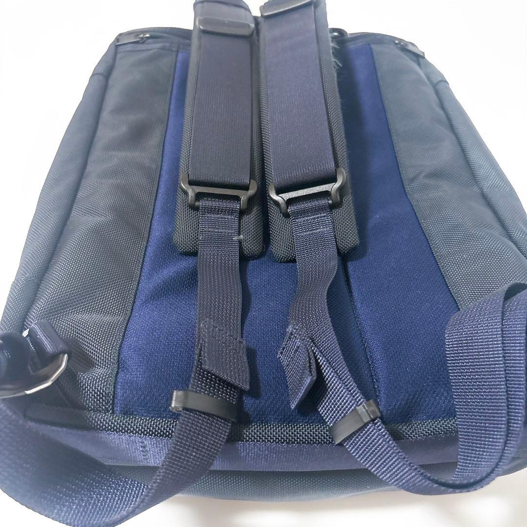 《美品》ポーター UPSIDE 3WAY BRIEFCASE リュック ネイビー