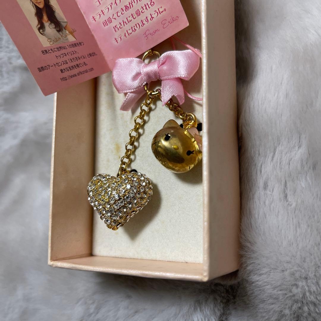 希少・レア】ハローキティ/vivitix/黒崎えり子/ストラップ/ハート