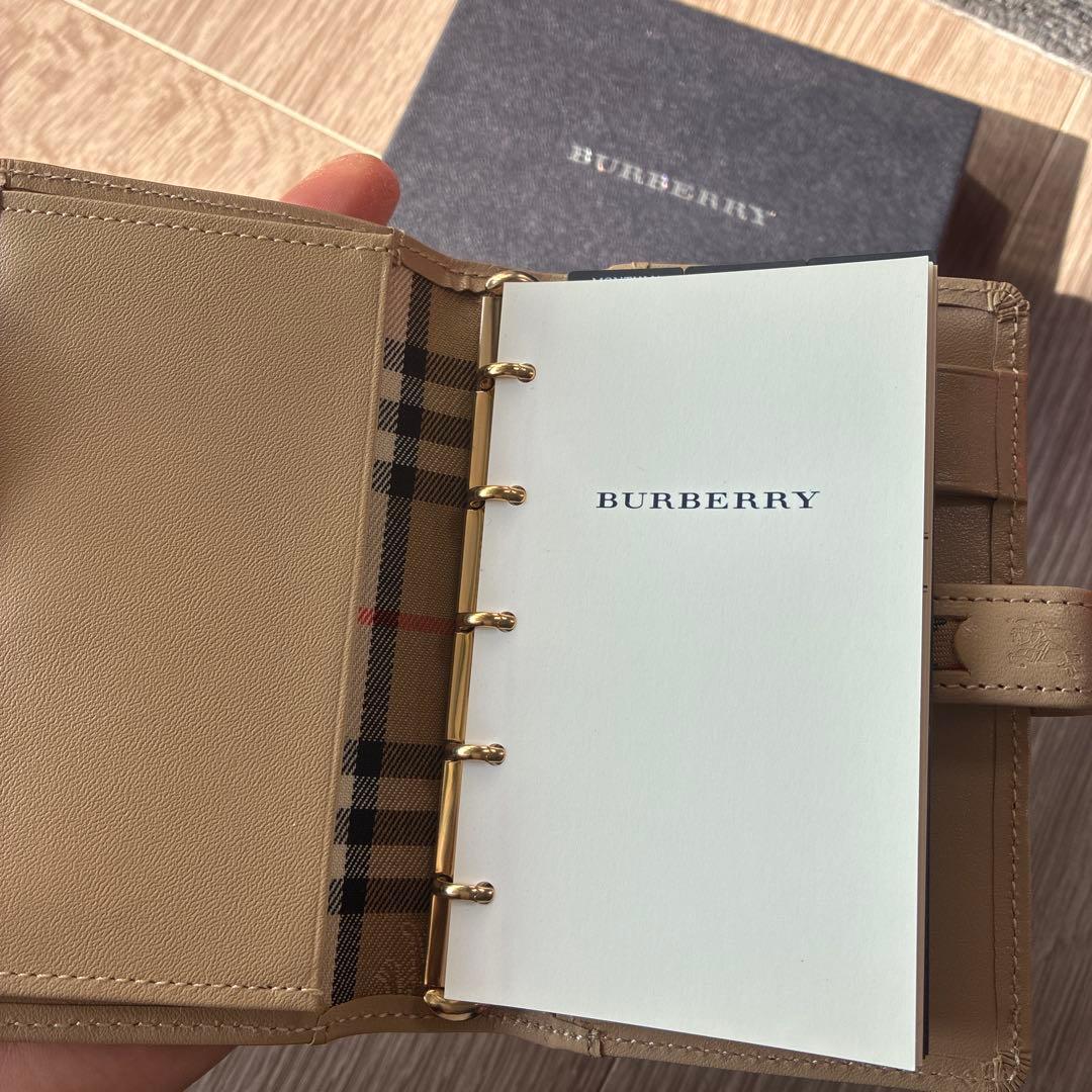 BURBERRY ベージュ スケジュール帳 システム手帳 手帳 バーバリー