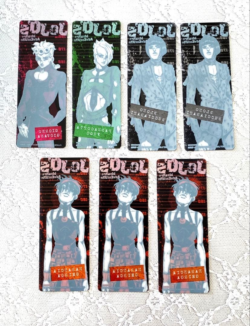 ジョジョ5部 黄金の風 購入特典 クリアブックマーク 栞