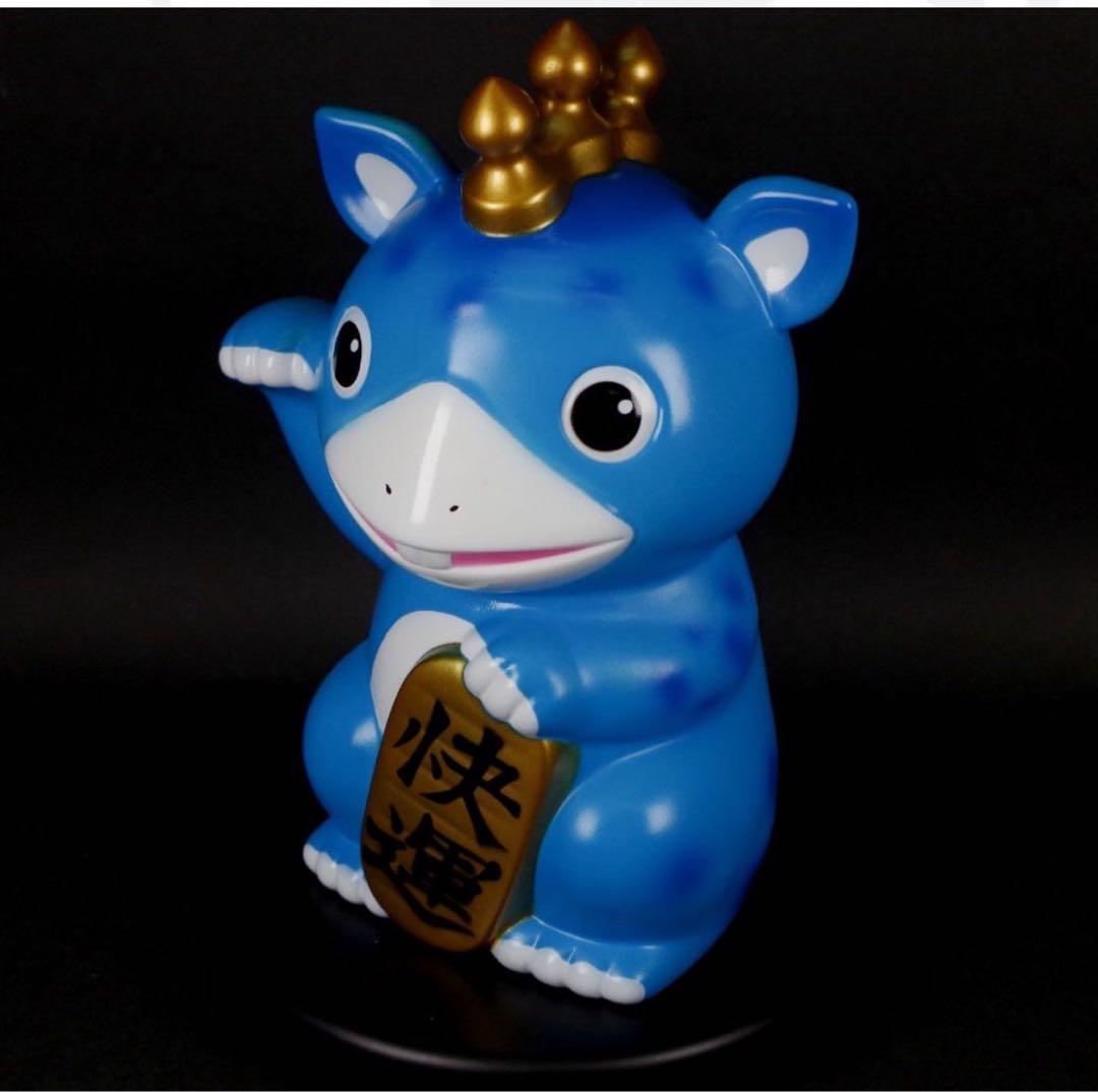 激レア！ 墓場の画廊 「快運！招きブースカ(そらいろ)」 全高約22cm