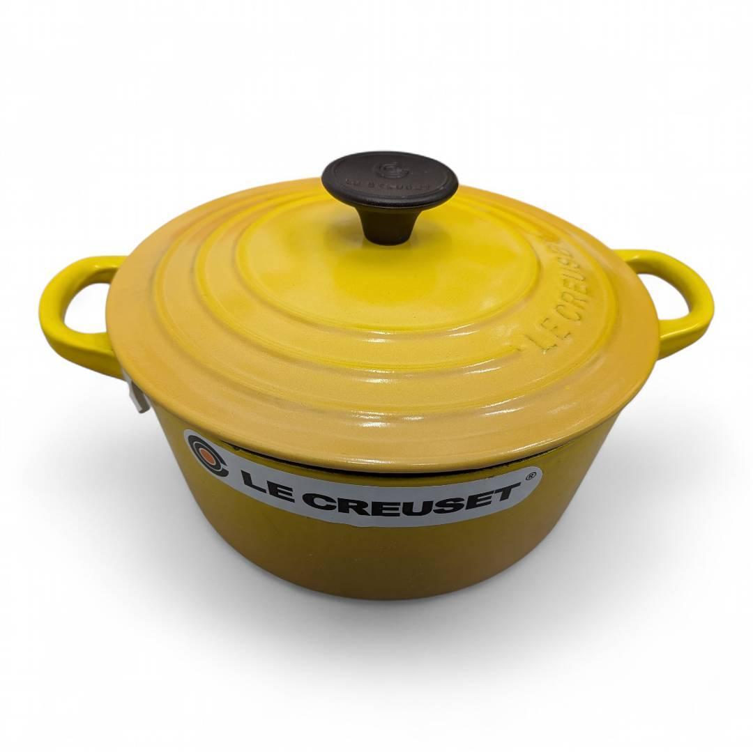 【未使用】Le Creuset ルクルーゼ 18cm 1.8L イエロー